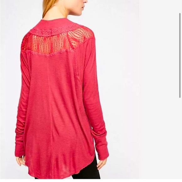 Free People Spring Valley Waffle Knit Top - Picture 4 of 12